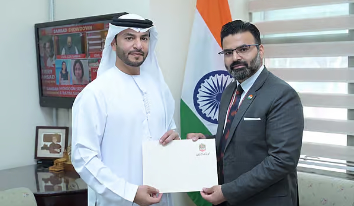 New UAE ambassador to India presents copy of credentials to foreign ministry